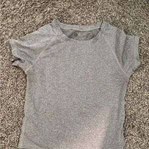 Gray Athletic Short Sleeve T-Shirt